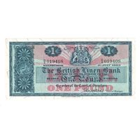 Шотландия 1 фунт 1963 года. British Linen Bank. Тип Р-166. Состояние UNC!