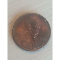 США 1 цент 1999г. Б/б