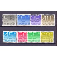 НИДЕРЛАНДЫ Стандарт 8 марок 1976 - 1991