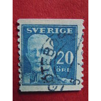 Швеция 1920 г. Король Густав V.
