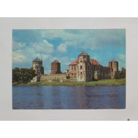 Мирский замок открытка 1980