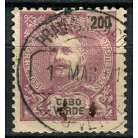 Португальские колонии - Кабо-Верде - 1898/1901 - Король Карлуш I 200R - [Mi.48] - 1 марка. Гашеная.  (Лот 106AN)