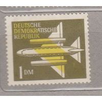 Авиация самолет ГДР Германия 1957 год  лот 2 ЧИСТАЯ менее 15 % от каталога