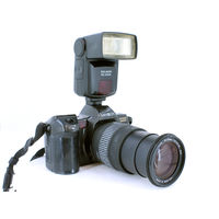 Фотоаппарат Minolta 8000i с объективом Sigma 18-125 плюс вспышка Soligor