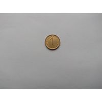 1 стотинка 2000 года. Болгария