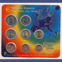 Испания набор евро 1999 UNC
