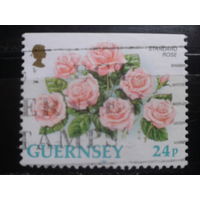 Гернси 1993 Стандарт, цветы, марка из буклета