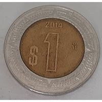 Мексика 1 песо, 2014 (6-25)