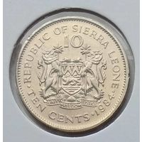 Сьерра-Леоне 10 центов 1984 г. В холдере