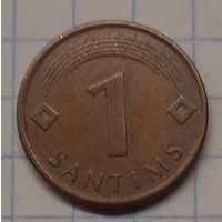Латвия 1 сантим 1997г. km15