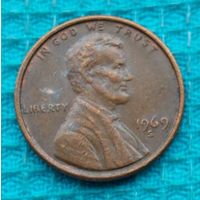 США 1 цент 1969 года, S.