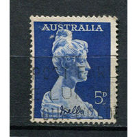 Австралия - 1961 - 100 лет со дня рождения Нелли Мельба - [Mi. 314] - полная серия - 1 марка. Гашеная.  (Лот 32BA)