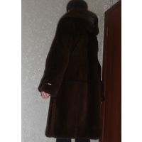 КОМПЛЕКТ: Норковая Шуба с Капюшоном+пояс норковый+сапожки на меху