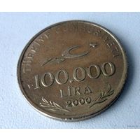 100000 лир Турция 2000 г.в. Отличное состояние.