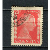 Аргентина - 1952 - Эва Перон 20C - [Mi.594] - 1 марка. Гашеная.  (Лот 25BZ)