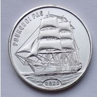 Остров Флорес (Индонезия) 1 доллар 2023 г. Парусник "Паркуа Па". Корабль