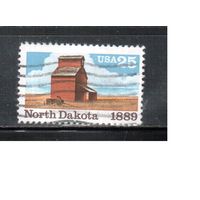 США-1989, (Мих.2029),  гаш., Штат Северная Дакота (одиночка)