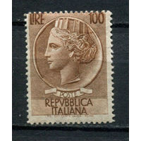 Италия - 1955/1956 - Италия Туррита - (пожелтевший клей) - [Mi. 955A] - полная серия - 1 марка. MNH.  (LOT 34B)