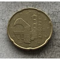Андорра 20 евроцентов 2014 - первый год чекана!