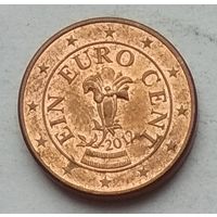 Австрия 1 евроцент 2012 г.