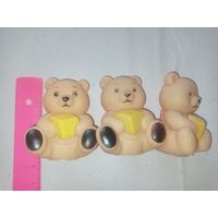 Три медведя, резиновые игрушки