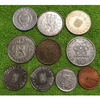 Монеты Европы 11 штук