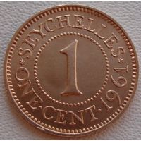 Сейшельские острова - Сейшелы /Seychelle/ 1 цент 1961 год  KM#14  Тираж: 30.000 шт