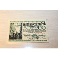 Пятьсот тысяч марок, 500.000 марок 1923 года, Германия.