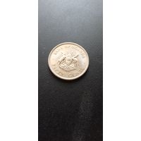 Уганда 50 центов 1976 г. (магнитная)