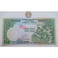 Werty71 Западное Самоа 1 тала 1980 год (литера S 2020) UNC банкнота Корабль