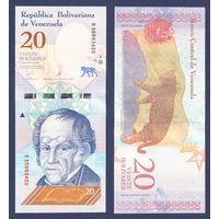 Венесуэла, 20 боливаров 2018 г., P-104, UNC