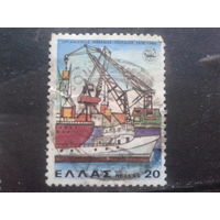 Греция 1980 Порт, корабль
