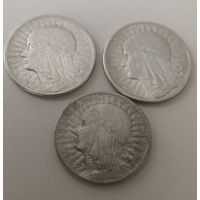 2 злотых 1932 г. 1933 г. 1934 г. (серебро) ... 3 шт..
