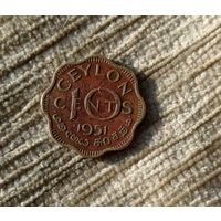 Werty71 Цейлон Шри-Ланка 10 центов 1951 Георг 6