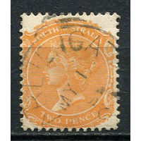 Южная Австралия (штат) - 1893/1897 - Королева Виктория 2Р - [Mi.72C] - 1 марка. Гашеная.  (Лот 75Eu)-T5P6