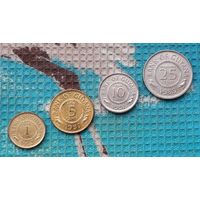Гайана набор монет 1, 5, 10, 25 центов, Герб