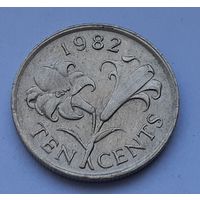 Бермуды 10 центов, 1982 (1-7-97)
