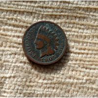 Werty71 США 1 цент 1905 Индеец