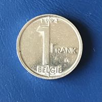 Бельгия 1 франк 1994 -ё-