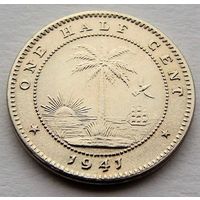 Либерия. 1/2 цента 1941 год KM#10a "Фауна"Слон"  Тираж: 250.000