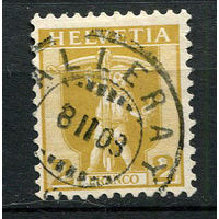 Швейцария - 1907 - Сын Вильгельма Телля с арбалетом 2с - [Mi.95] - 1 марка. Гашеная.  (Лот 36S)
