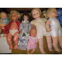 Куклы разные из СССР и не только.С рубля.