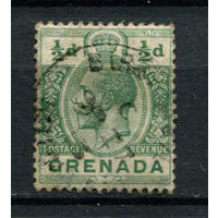 Британские колонии - Гренада - 1913/1921 - Георг V 1/2P - [Mi.72a] - 1 марка. Гашеная.  (Лот 28AN)