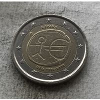 Испания 2 евро 2009 - 10 лет монетарной политики ЕС (EMU) и введения евро