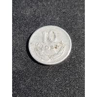 Польша 10 грошей 1968