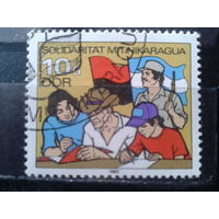 ГДР 1983 Солидарность с Никарагуа с клеем без наклейки