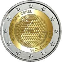 Словения 2 евро 2018 Всемирный день пчёл