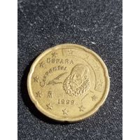 Испания 20 центов 1999
