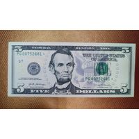 5 долларов США Иллинойс 2017А звезда