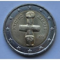 Кипр, 2 евро 2018 г.